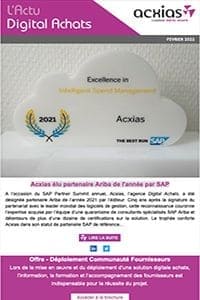 Acxias élu partenaire Ariba de l’année par SAP