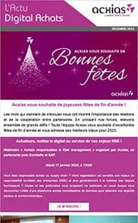 Acxias vous souhaite de joyeuses fêtes de fin d’année !